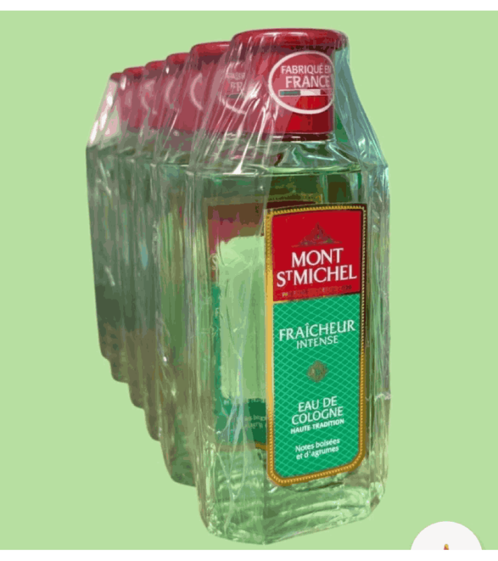 Mont saint michael Eau de cologne Fraicheur ( 6 packs) 250ml wholesale price $180 retail price $37